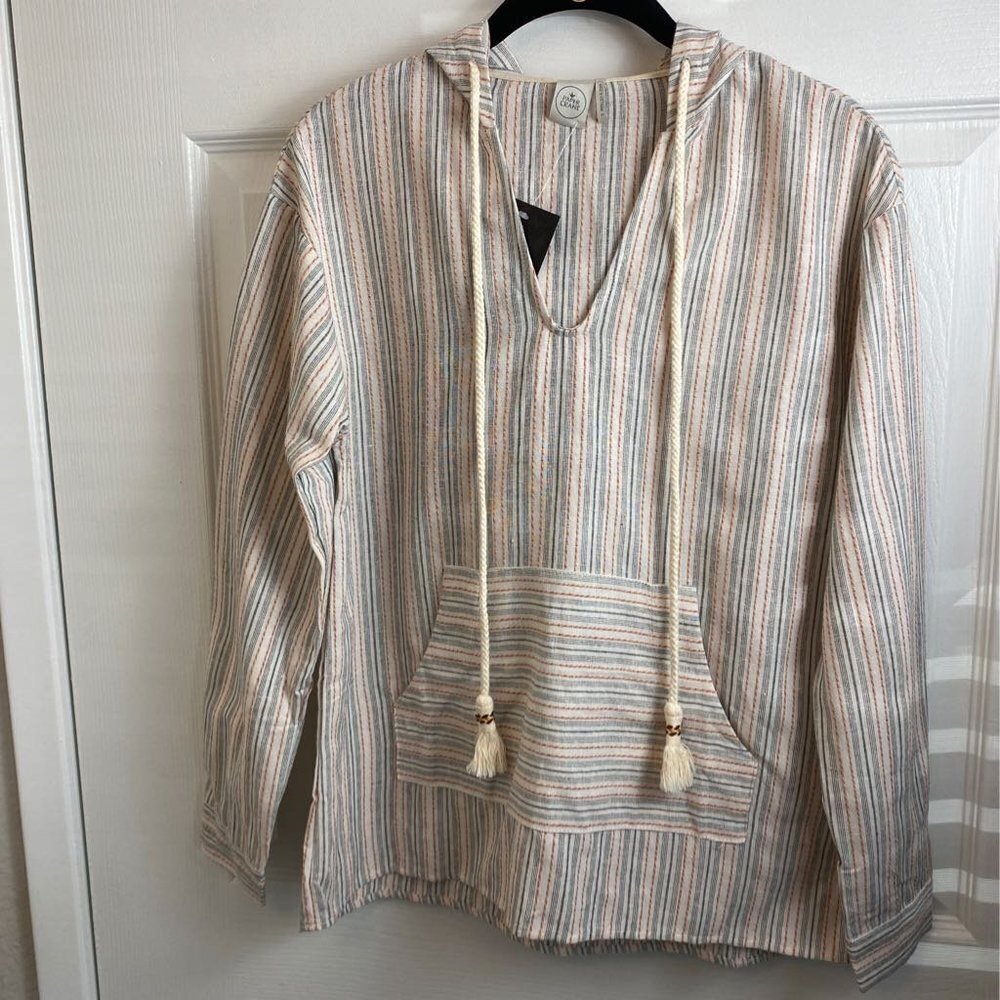 NWT Paper Crane Popover Long Sleeve Hoodie Shirt.S